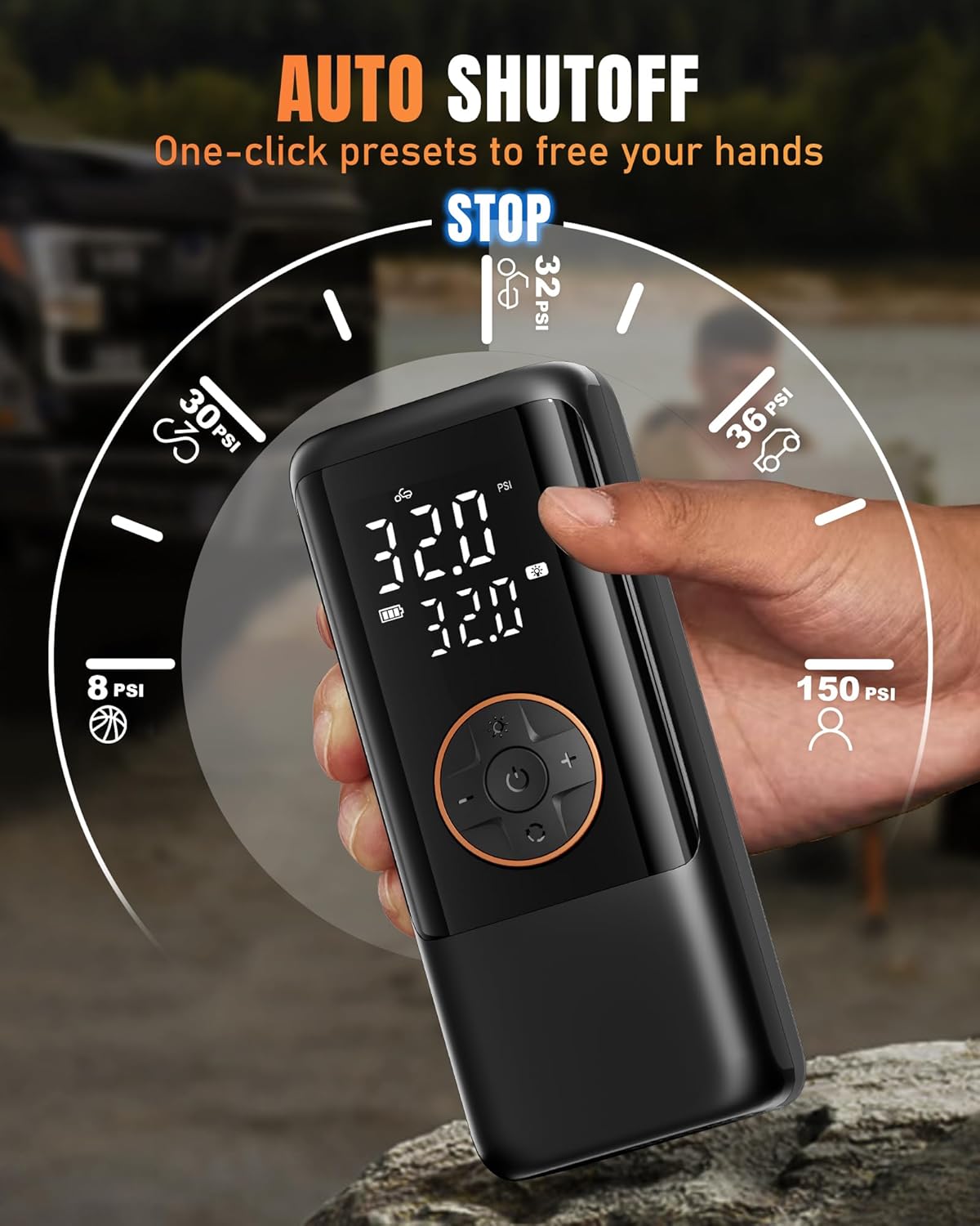 MAKELIFT 150PSI Portable Tire Inflator for Car Tires
Cordless Air Compressor Pump by MAKELIFT
MAKELIFT Rechargeable Air Pump for Bikes and Motorcycles
MAKELIFT Tire Inflator with Pressure Gauge and LED Light
Compact MAKELIFT Air Compressor for Emergency Tire Inflation
MAKELIFT Multi-Purpose Air Pump for Cars, Bikes, and Balls
MAKELIFT Cordless Tire Pump with 16000mAh Battery Power Bank
Portable MAKELIFT Air Compressor for Roadside Tire Repair
High-Pressure 150PSI MAKELIFT Tire Inflator with LCD Display
